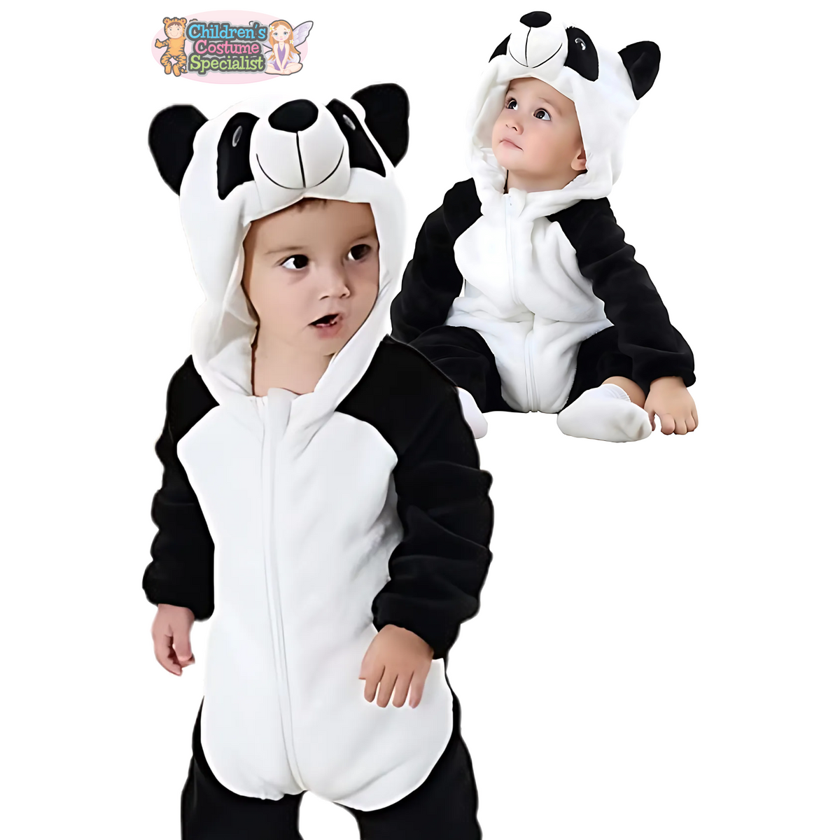 Panda Reading Book Baby Romper